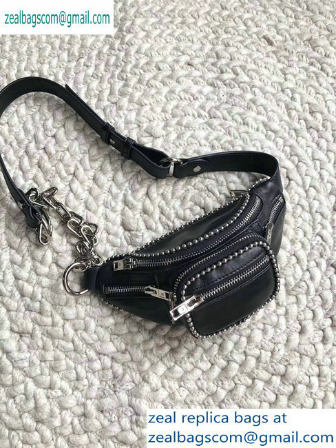 Alexander Wang Attica Fanny Pack Mini Bag Ballchain Black 2019 - Click Image to Close