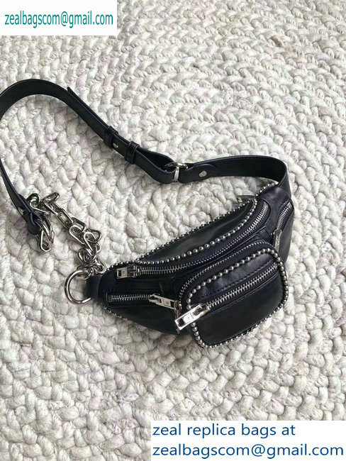 Alexander Wang Attica Fanny Pack Mini Bag Ballchain Black 2019