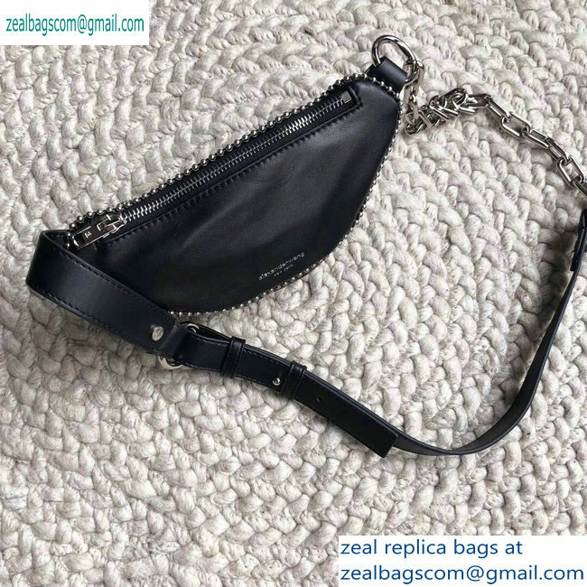 Alexander Wang Attica Fanny Pack Mini Bag Ballchain Black 2019 - Click Image to Close