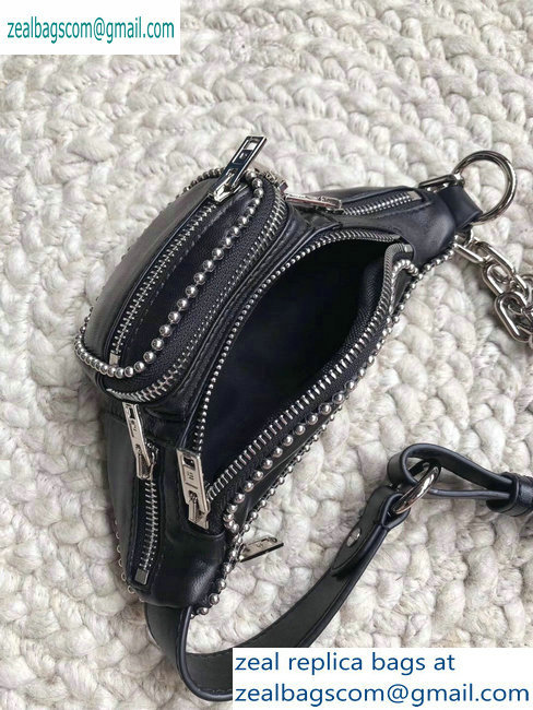 Alexander Wang Attica Fanny Pack Mini Bag Ballchain Black 2019