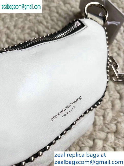 Alexander Wang Attica Fanny Pack Mini Bag Ballchain White 2019 - Click Image to Close