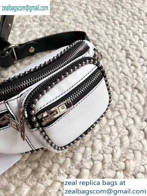 Alexander Wang Attica Fanny Pack Mini Bag Ballchain White 2019