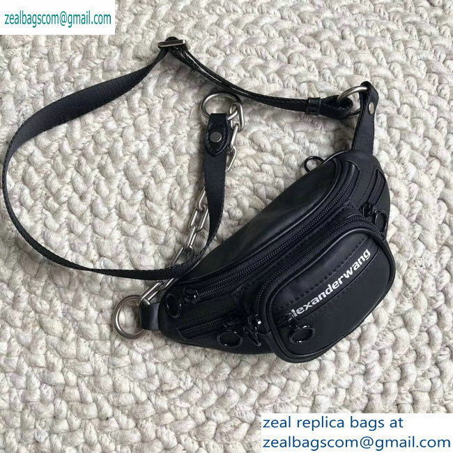 Alexander Wang Attica Fanny Pack Mini Bag Logo Black 2019 - Click Image to Close