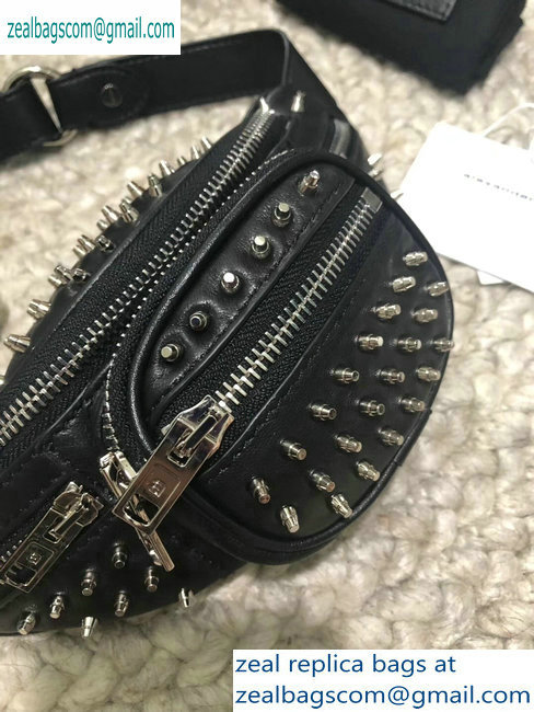 Alexander Wang Attica Fanny Pack Mini Bag Studs Black 2019