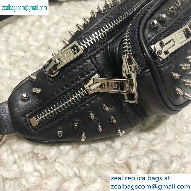 Alexander Wang Attica Fanny Pack Mini Bag Studs Black 2019 - Click Image to Close