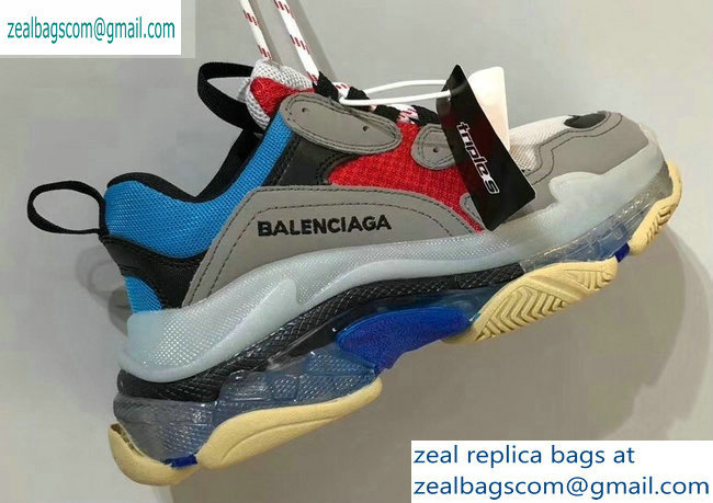 Balenciaga Triple S Clear Sole Trainers Multimaterial Sneakers 03 2019 - Click Image to Close