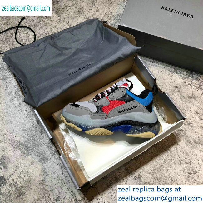 Balenciaga Triple S Clear Sole Trainers Multimaterial Sneakers 03 2019 - Click Image to Close