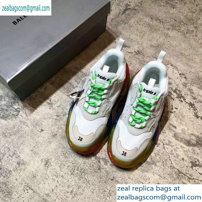 Balenciaga Triple S Clear Sole Trainers Multimaterial Sneakers 06 2019 - Click Image to Close