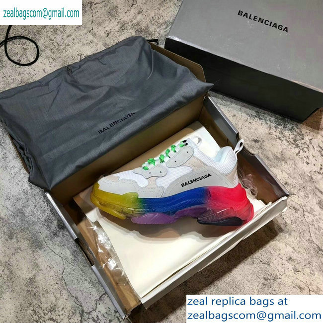 Balenciaga Triple S Clear Sole Trainers Multimaterial Sneakers 06 2019 - Click Image to Close