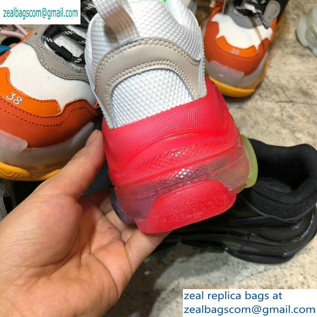 Balenciaga Triple S Clear Sole Trainers Multimaterial Sneakers 06 2019 - Click Image to Close