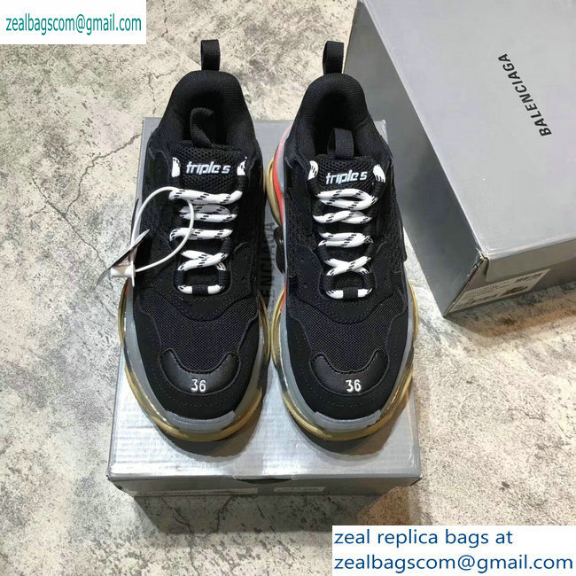 Balenciaga Triple S Clear Sole Trainers Multimaterial Sneakers 07 2019 - Click Image to Close