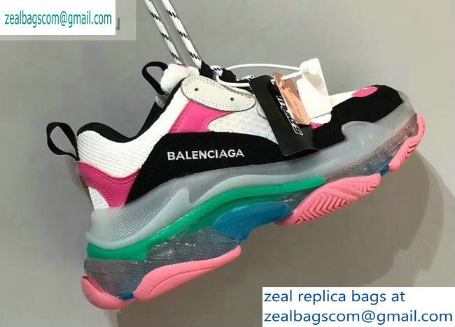 Balenciaga Triple S Clear Sole Trainers Multimaterial Sneakers 08 2019 - Click Image to Close