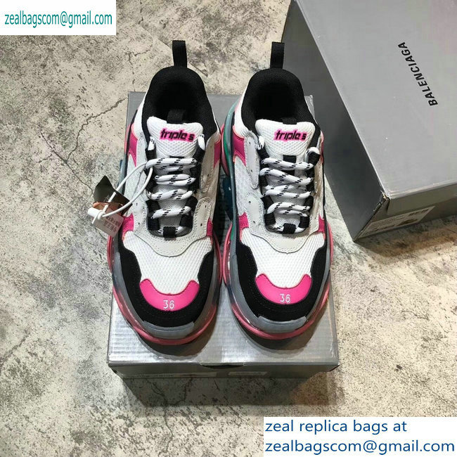 Balenciaga Triple S Clear Sole Trainers Multimaterial Sneakers 08 2019 - Click Image to Close
