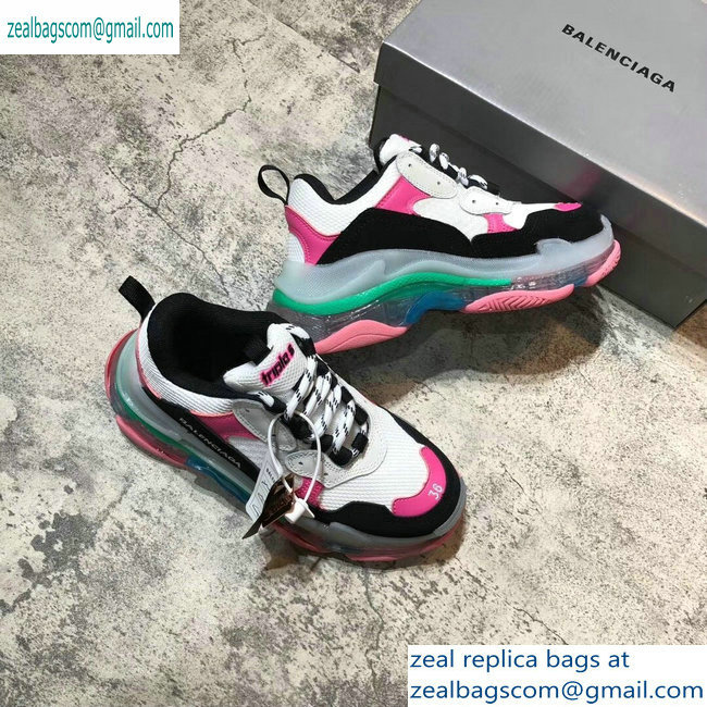 Balenciaga Triple S Clear Sole Trainers Multimaterial Sneakers 08 2019 - Click Image to Close