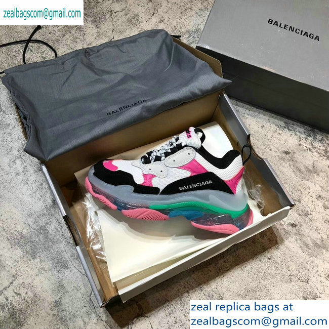 Balenciaga Triple S Clear Sole Trainers Multimaterial Sneakers 08 2019 - Click Image to Close