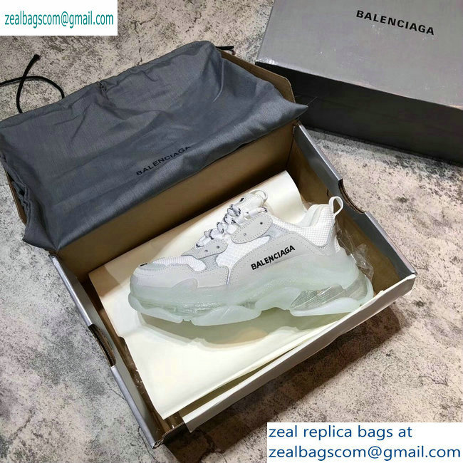 Balenciaga Triple S Clear Sole Trainers Multimaterial Sneakers 11 2019 - Click Image to Close
