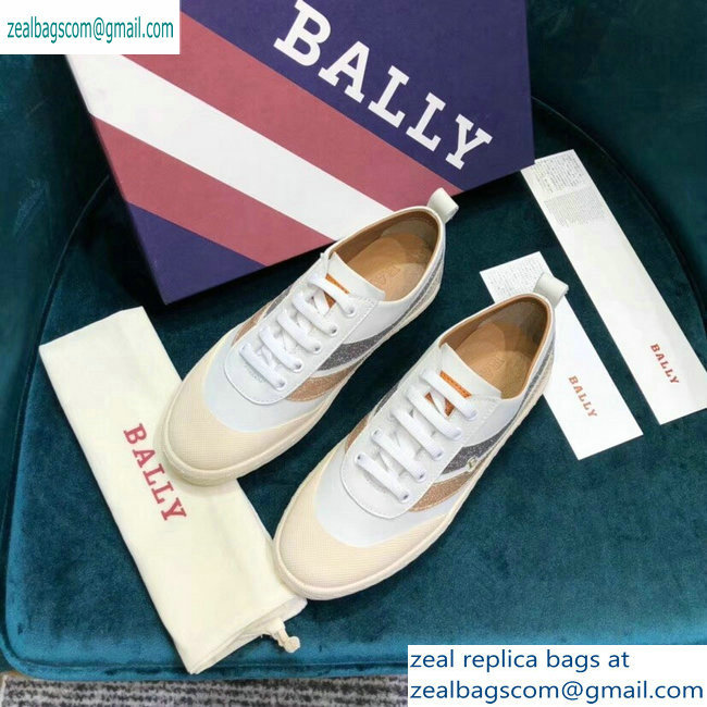 Bally Super Smash Low-top Sneakers White/Gold/Silver