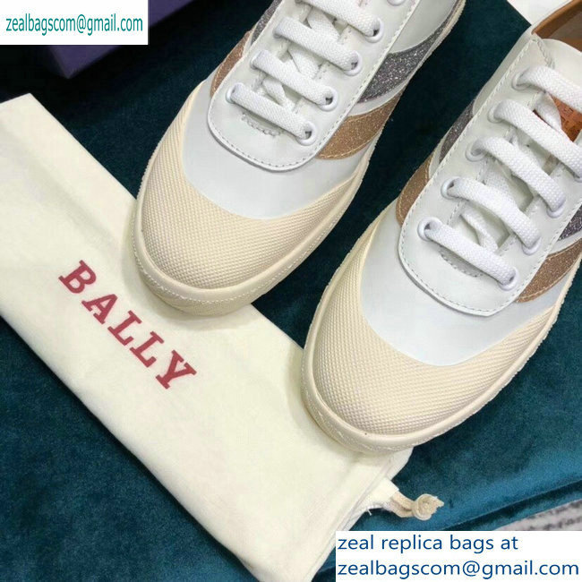 Bally Super Smash Low-top Sneakers White/Gold/Silver