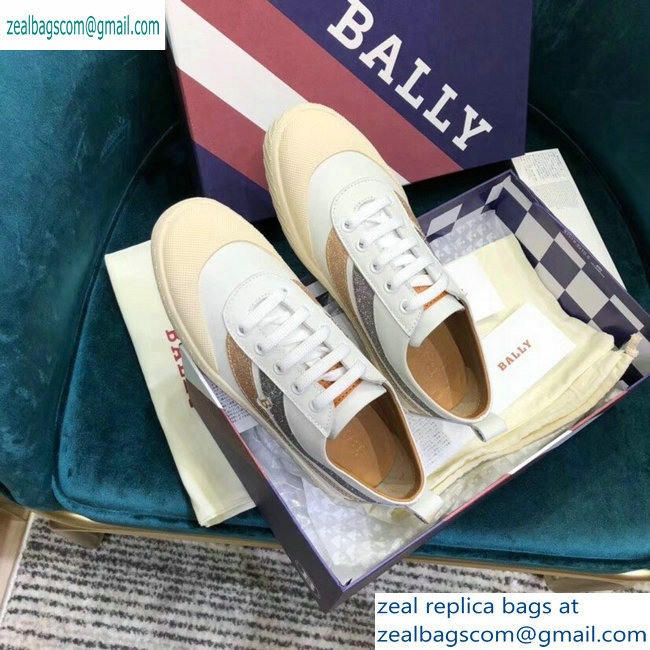 Bally Super Smash Low-top Sneakers White/Gold/Silver