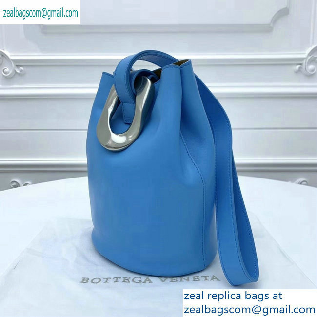 Bottega Veneta Drop Petite Bucket Bag Blue 2019 - Click Image to Close