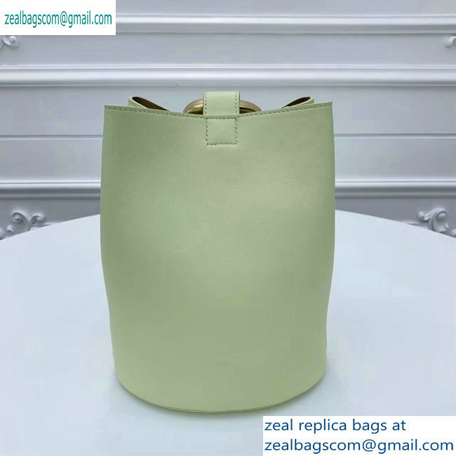 Bottega Veneta Drop Petite Bucket Bag Light Yellow 2019 - Click Image to Close