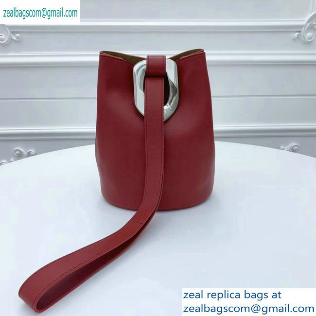 Bottega Veneta Drop Petite Bucket Bag Red 2019 - Click Image to Close