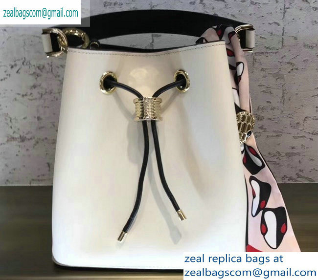 Bvlgari B.zero1 Bucket Bag White/Black 2019