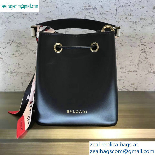 Bvlgari B.zero1 Bucket Bag White/Black 2019 - Click Image to Close