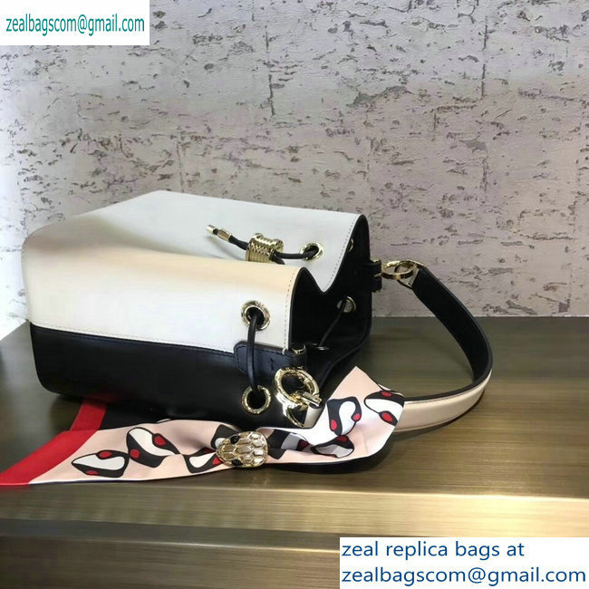 Bvlgari B.zero1 Bucket Bag White/Black 2019