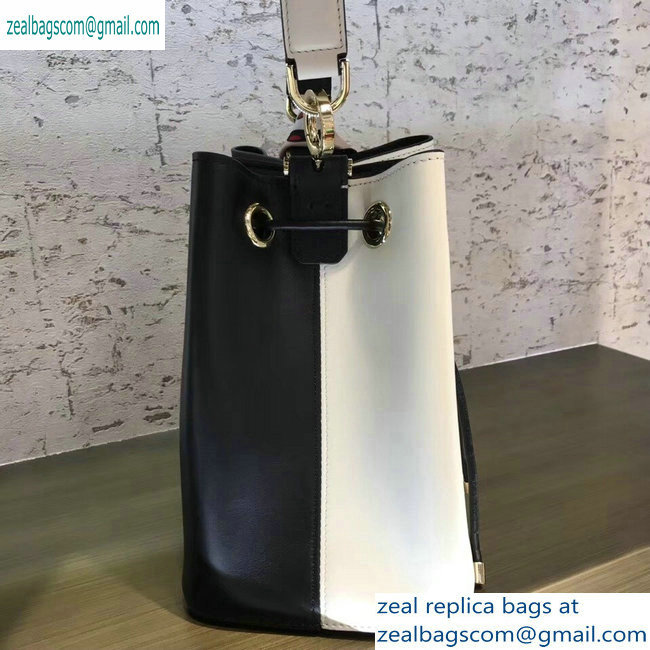 Bvlgari B.zero1 Bucket Bag White/Black 2019 - Click Image to Close