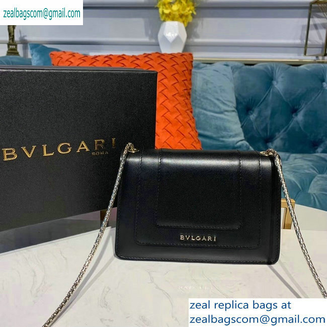 Bvlgari Serpenti Forever 16.5cm Mini Crossbody Bag Black 2019 - Click Image to Close