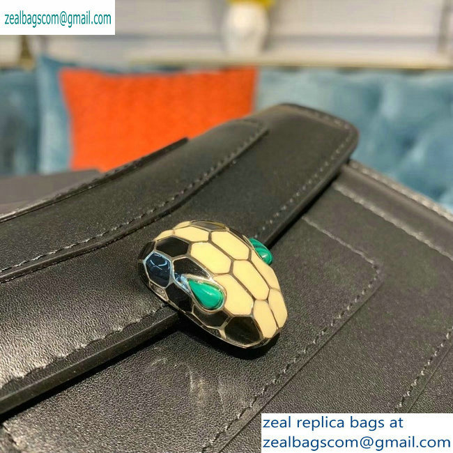 Bvlgari Serpenti Forever 16.5cm Mini Crossbody Bag Black 2019 - Click Image to Close