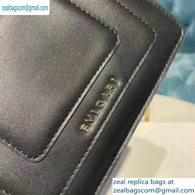 Bvlgari Serpenti Forever 16.5cm Mini Crossbody Bag Black 2019 - Click Image to Close