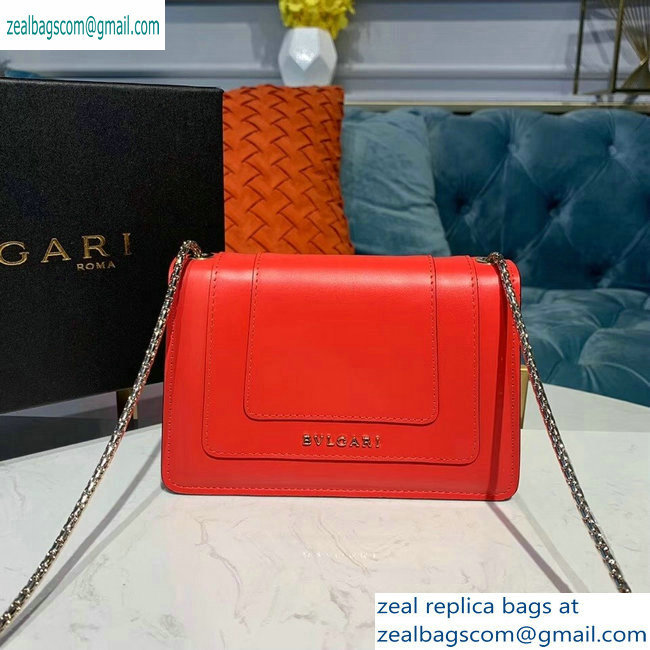 Bvlgari Serpenti Forever 16.5cm Mini Crossbody Bag Red 2019 - Click Image to Close