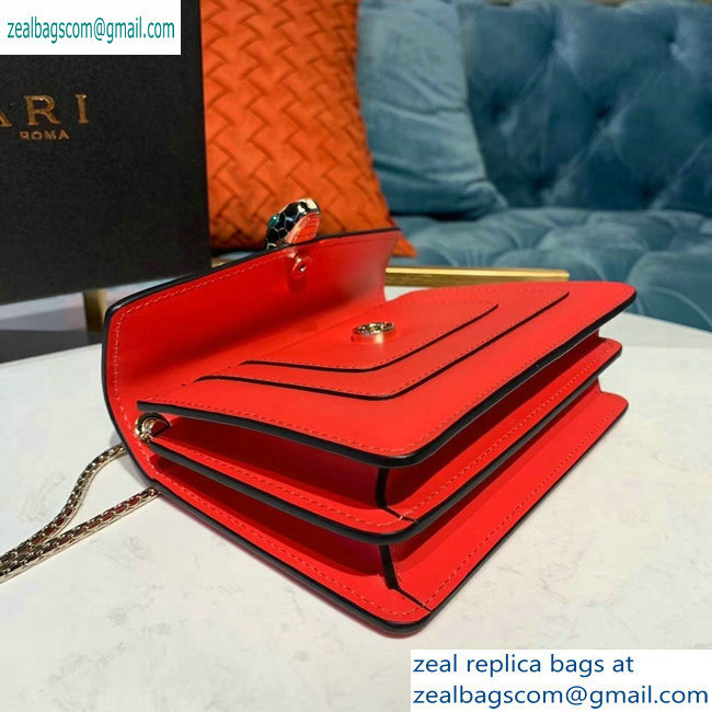 Bvlgari Serpenti Forever 16.5cm Mini Crossbody Bag Red 2019 - Click Image to Close