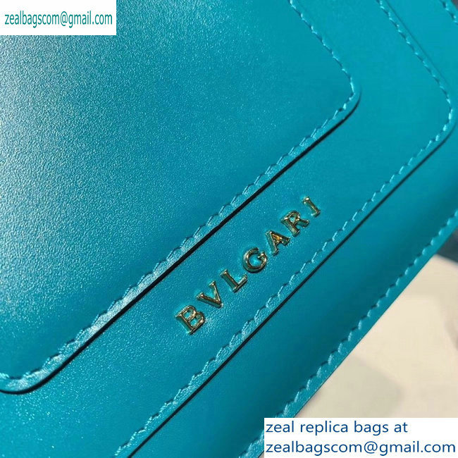 Bvlgari Serpenti Forever 16.5cm Mini Crossbody Bag Turquoise 2019