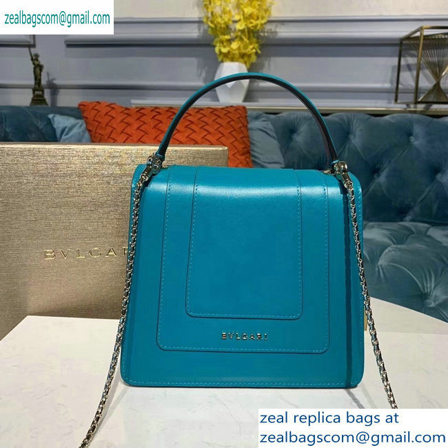 Bvlgari Serpenti Forever 18cm Crossbody Bag Turquoise 2019