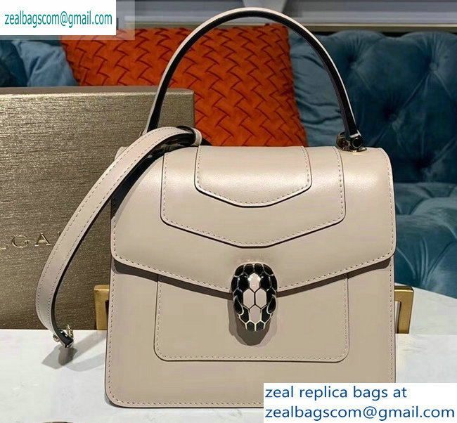 Bvlgari Serpenti Forever 18cm Crossbody Top Handle Bag Nude/Turquoise 2019 - Click Image to Close