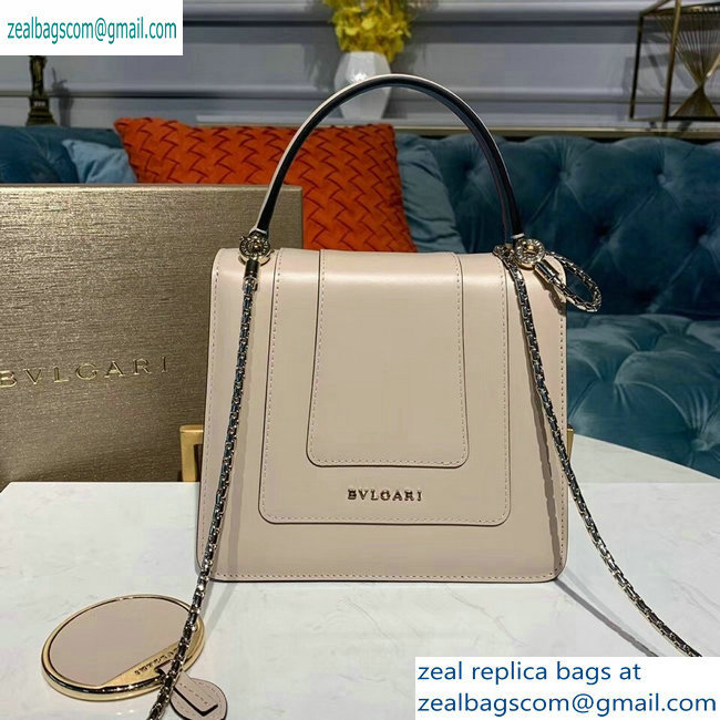 Bvlgari Serpenti Forever 18cm Crossbody Top Handle Bag Nude/Turquoise 2019