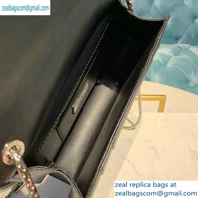 Bvlgari Serpenti Forever 20cm Crossbody Bag Logo Print Black 2019 - Click Image to Close