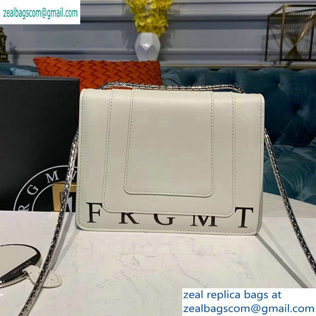 Bvlgari Serpenti Forever 20cm Crossbody Bag Logo Print White 2019 - Click Image to Close