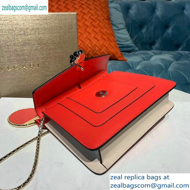 Bvlgari Serpenti Forever 20cm Crossbody Bag Red/Nude 2019 - Click Image to Close