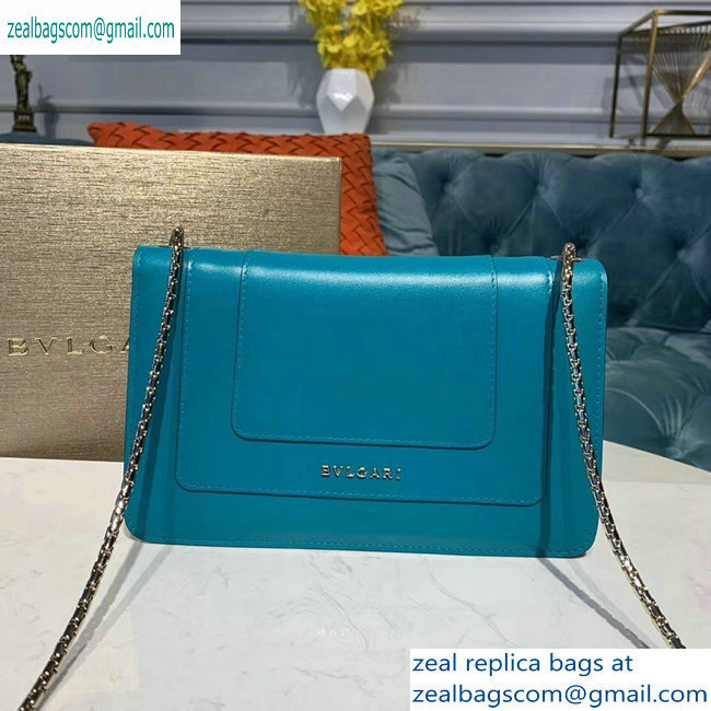 Bvlgari Serpenti Forever 22cm Flap Cover Bag Turquoise 2019 - Click Image to Close