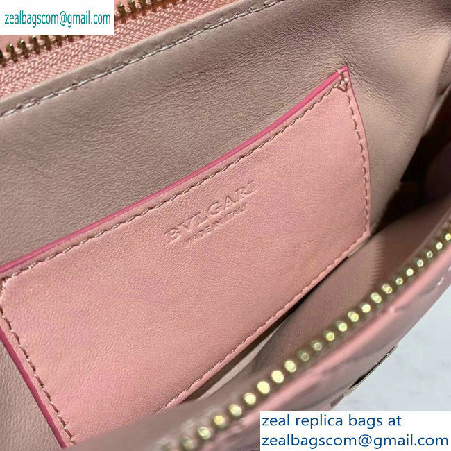 Bvlgari Serpenti Forever Belt Bag in Quilted Chevron Leather Pink 2019 - Click Image to Close