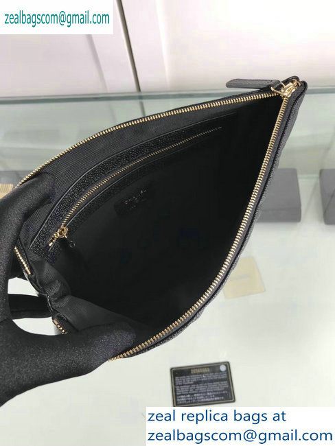 Chanel Classic Pouch Clutch Small Bag A82545 Caviar Leather Black/Gold - Click Image to Close