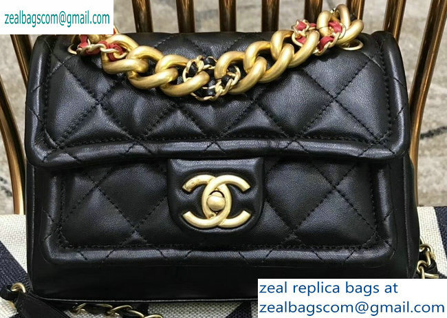 Chanel Lambskin Flap Small Bag AS0936 Black 2019