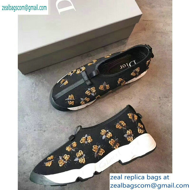 Dior Embroidered Fusion Technical Fabrics Sneakers Black/Butterfly 2019