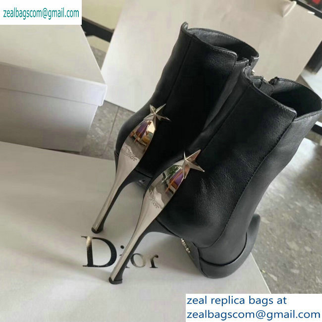 Dior Heel 10cm Star Ankle Boots Black 2019