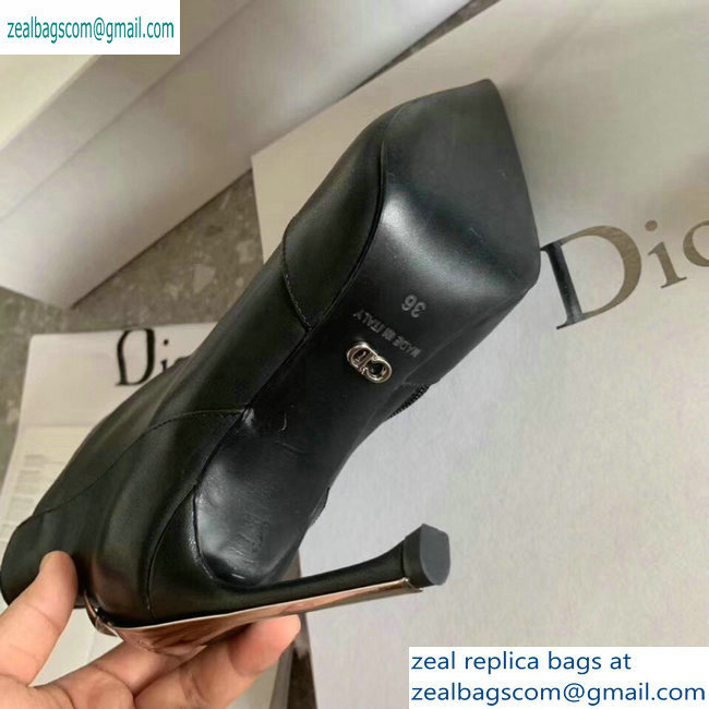Dior Heel 10cm Star Ankle Boots Black 2019