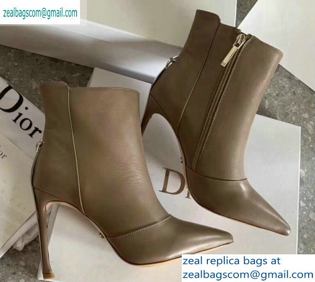 Dior Heel 10cm Star Ankle Boots Camel 2019